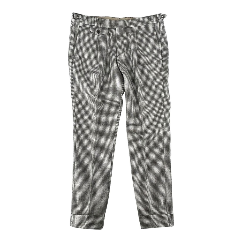 Men's Gray Checkered Pants